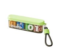 Pill Organizer, Travel Daily Pill Box, 4.53x1.69x0.98 Inches Compact Easy to Carry, Portable Medication Container and Tablet Holder for Home, Work, Camping, Vacation, Everyday Use