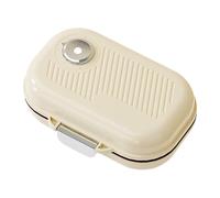 Pill Organizer Travel, Travel Pill Box,Portable 7 estuche de la píldora compartimental | Titular de medicamentos a prueba de humedad de bolsillo de Medicine Organizador semanal para aceite de pescado
