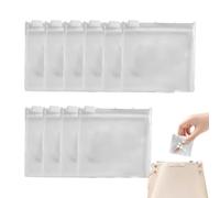 Pill Pouches For Travel - PP 3.14x3.14inch | 10 Pieces Zipper Leakproof Organizer Reusable Bags Set | Small Pocket Containers For Supplement Jewelry Hair Accessories Crafts Home Outdoor Camping Work T