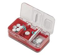 Pill Splitter - Doble capa para Tablet Cutter Dispenser for Precise Cutting, Easy Storage with Portable Medicine Case, Travel Organizer for Adult, Kids, Enfermeras, 2,36 x 4,33 x 1,18 pulgadas