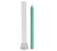 Pillar Candle Mold, 2.2cm Diameter Spire Church Top Design, Vertical Stripe Fine Teeth Candle Mould, Long Pole Aromatherapy Wax Mold for Diy Making for Home Decoration Christmas Valentine’s Day