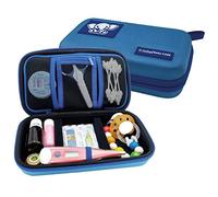 PILLBASE Baby Case Set de cuidado vacío | farmacia de viaje | neceser de viaje | familia | neceser | bolsa de aseo | portátil y móvil | almacenamiento de viaje, azul, 1 Stück (1er Pack)