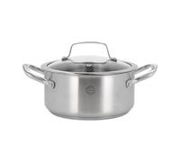 Pillivuyt Olla con tapa de vidrio Roya 3 l Acero inoxidable