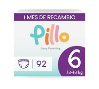 Pillo Pañales Braguita Talla 6 - Pack de 92 Pañal-Braguita, 4 Paquetes de 23 Braguitas 6 - XL (13-18 kg) - Pants Bebe