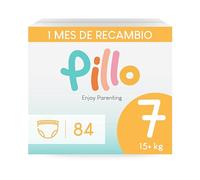 Pillo Pañales Braguita Talla 7 - Pack de 84 Pañal-Braguita, 4 Paquetes de 21 Braguitas 7 - XXL (15+ kg) - Pants Bebe