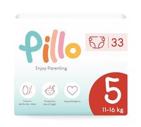 Pillo Pañales Talla 5 - Paquete de 33 Pañales Bebe 5 - Junior (11-16 kg) - Pañales Bebé