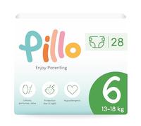 Pillo Pañales Talla 6 - Paquete de 28 Pañales Bebe 6 - XL (13-18 kg) - Pañales Bebé