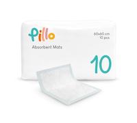 Pillo Traversine - Cambiador para recién nacido, 60 x 60 - 10 x Travesaños para bebé y niños para cambio de pañales, toallas higiénicas desechables, toallas absorbentes desechables, portátiles y con