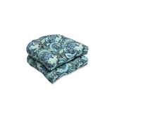 Pillow Almohada Aire Libre cojín del Asiento de Mimbre diseño de Cachemira, Azul, Juego de 2