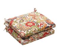 Pillow Almohada Interior/al Aire Libre Multicolor diseño de Flores Cuadrado cojín del Asiento, 2 Unidades