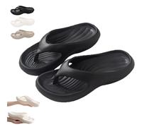 Pillow Arch Support Flip Flops, Platform Recovery Flipflops, Ultra Lightweight Non-slip Arch Support Flip Flops (Black, Adulto, Mujer, 40, Números (rango), Sistema tallas calzado EU, 41, mediano)