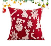 Pillow Covers - Funda de almohada | Christmas Pillow Covers | Christmas Snowflake Decorative Pillow Case Winter Cushion Covers, 45 x 45 cm Throw Pillow Covers Holiday Cushion Cases For Christmas Home