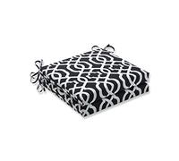 Pillow Perfect New Geo Black/White Seat Cushion Set, 20 in. L X 20 in. W X 3 in. D