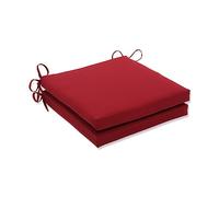 Pillow Perfect Pompeii Red Seat Cushion Set, 20 in. L X 20 in. W X 3 in. D