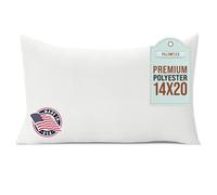 Pillowflex Relleno de Almohada de poliéster, Forma de Almohada de 14 x 20 Pulgadas, Lavable a máquina, Inserto de Almohada Lumbar para Almohada, Almohada de Espalda, Almohada de Viaje,