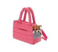 PillowPrim Bolso para perros, bolsa para cachorros - Bolso de transporte para perros pequeños y medianos, gatos - S - hasta 5 kg, bolso para llevar, bolso con mosquetón, transportín para perros, bolsa
