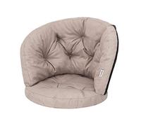 PillowPrim Juego de cojines para muebles de ratán, grupo de ratán, juego de cojines para el tiempo libre, cojines para bancos de verano, cojín para sillón, 50 x 50 x 38 cm, color beige