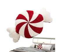 Pillows de Navidad - Candy Cane Plush Throw | Peppermint Pillows Candy | Christmas Decorative Pillows for Living Room Bedroom Dorm Home Decor