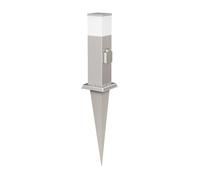 Pilona POLLY con piqueta de suelo para exterior 35cm casquillo cromado in 9