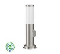 Pilona PORU con enchufe para exterior acero inoxidable 39 cm in 27 LED