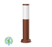 Pilona PORU marrón para exterior redonda 39 cm incl. lámpara E27
