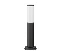 Pilona PORU negra para exterior acero inoxidable redonda 38,5cm incl. lámpara [EEK: E]