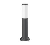 ledscom.de Luz de bolardo PORU para uso exterior, IP44, 39cm, antracita, incl. lámpara E27 471lm, blanco extra cálido