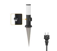 Pilona PORU Sensor con pica de tierra y cable de 2m para exterior 38cm negro