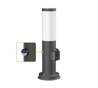 Pilona PORU Sensor para exterior 38cm casquillo antracita incl. lámpara E27
