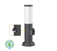 Pilona PORU Sensor para exterior 38cm enchufe antracita in 27 LED