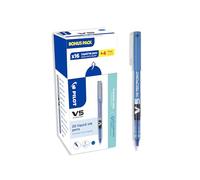 Pilot – Bolígrafo V5 – tinta líquida, punta de 0,5 mm – 20 unidades – Azul