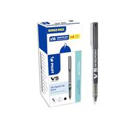 PILOT - 20 V5 - Roller de Tinta Líquida - Negro - Punta Fina | Escritura Fluida, Precisa y Ligera - Secado Rápido, Resistente a las Fugas - Negro - Trazo (0,3mm) - Punta Fina (0,5mm)