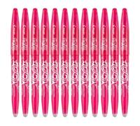 Pilot 224101209 Frixion - Bolígrafo de punta borrable (0,7 mm, 12 unidades), color rosa