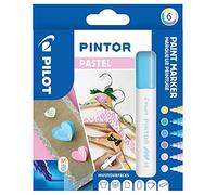 Pilot - Pintor Marcador de Punta Mediana, Colores Surtidos (Pastel), 4.5 mm, Punta media, 6 unidades