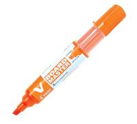 Pilot - Lote de 12 rotuladores pizarra blanca V Board Master biselado recargable naranja