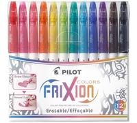 Pilot 423888 Frixion Colors - Rotuladores borrables (12 unidades, en estuche)