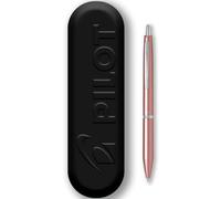 PILOT Acro 1000 - Bolígrafo, tinta suave para fluidez de escritura, recargable y retráctil, tinta negra, punta media, en lata de regalo de metal (dorado champán)