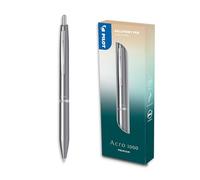 PILOT - Acro 1000 Plateado - Bolígrafo Premium - Caja Regalo | Tinta Ultra Suave, Fluidez Inigualable - Retráctil y Recargable - Tinta Negra - Punta Media (1mm)