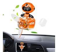 Pilot - Ambientador de coche | Perfume piloto robot de dibujos animados, bonito difusor giratorio automático para coche, suministros de interior, pequeño adorno de aromaterapia para varios modelos