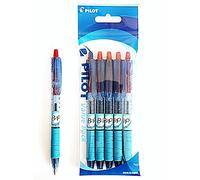 Pilot B2P - Bolígrafo retráctil reciclado (tinta roja, 1 bola, 5 unidades)