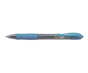 PILOT BL-G2-7-LB PILOT Bolígrafo roller de gel G207 con punta de 0,7 mm, Color azul claro, 12 Unidad (Paquete de 1)