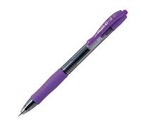 Pilot G2 07 - Bolígrafos de tinta de gel (3 unidades, punta mediana), color morado