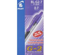 PILOT Bolígrafo de gel G-2 Violeta 0,7 mm (12 Unidades) 12 unidad (Paquete de 1)