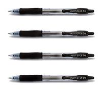 Pilot Bolígrafo de gel G2 - 05 - 4 Unidades - Negro trazo 0,3 mm