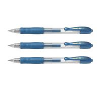 Pilot - Bolígrafo de gel G2 07 (3 unidades), color azul metálico