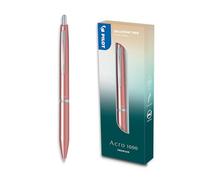 PILOT - Bolígrafo Premium Acro 1000 - Caja Regalo Rosa Dorado - Tinta Muy Suave - Fluidez de Escritura Inigualable - Bolígrafo Recargable y Retráctil - Tinta Negra - Punta Media