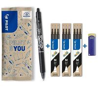 Pilot FriXion Clicker - Bolígrafo borrable, color Negro inkl. 9 Minen
