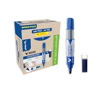 Pilot Pen Marcadores V-Board Master Greenpack Azul 10 marcadores y 10 recambios (WLT556282)