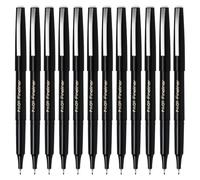 Pilot Fineliner - Paquete de 12 Plumas estilográficas, Negro