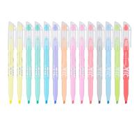 Pilot FriXion 16258 - Resaltadores borrables pastel claro, punta biselada, colores surtidos de tinta, 14 unidades